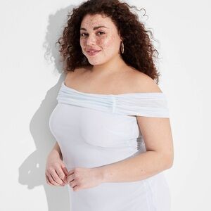 NWT wild fable xxl bodycon dress in light blue